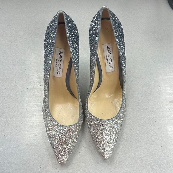 Beautiful Shimmery Jimmy Choo pumps - Picture 1 of 9